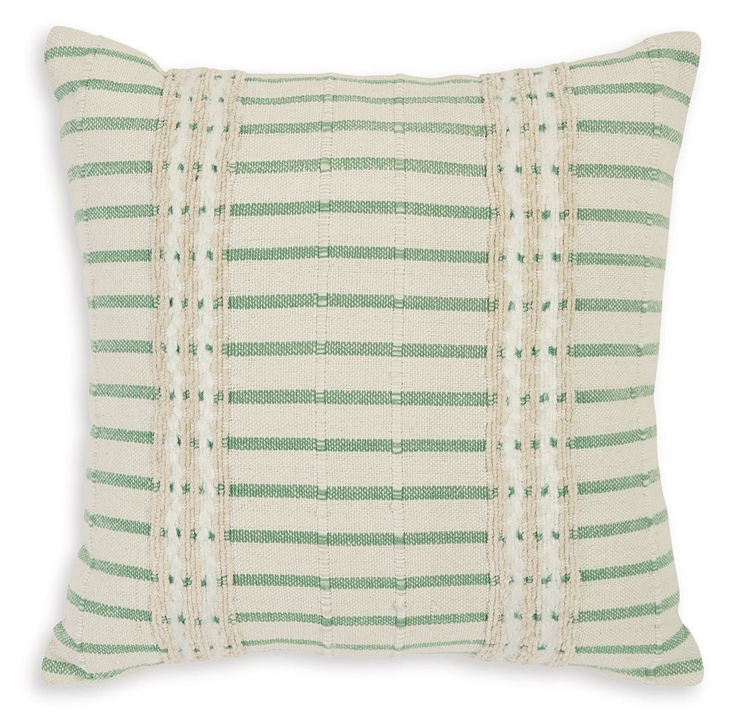 Rowton - Pillow (Set of 4) - White / Green