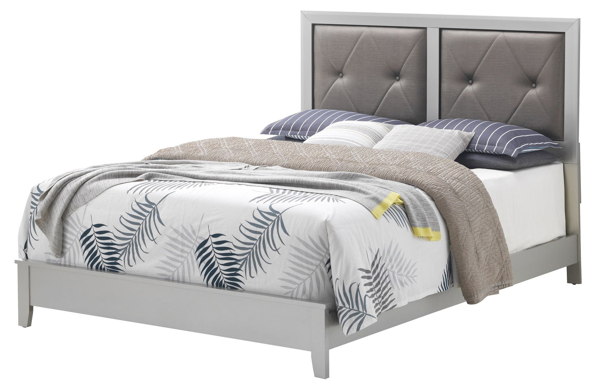 Padded Headboard Bed