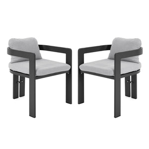 Pula - Patio Outdoor Aluminum Dining Chair (Set of 2)