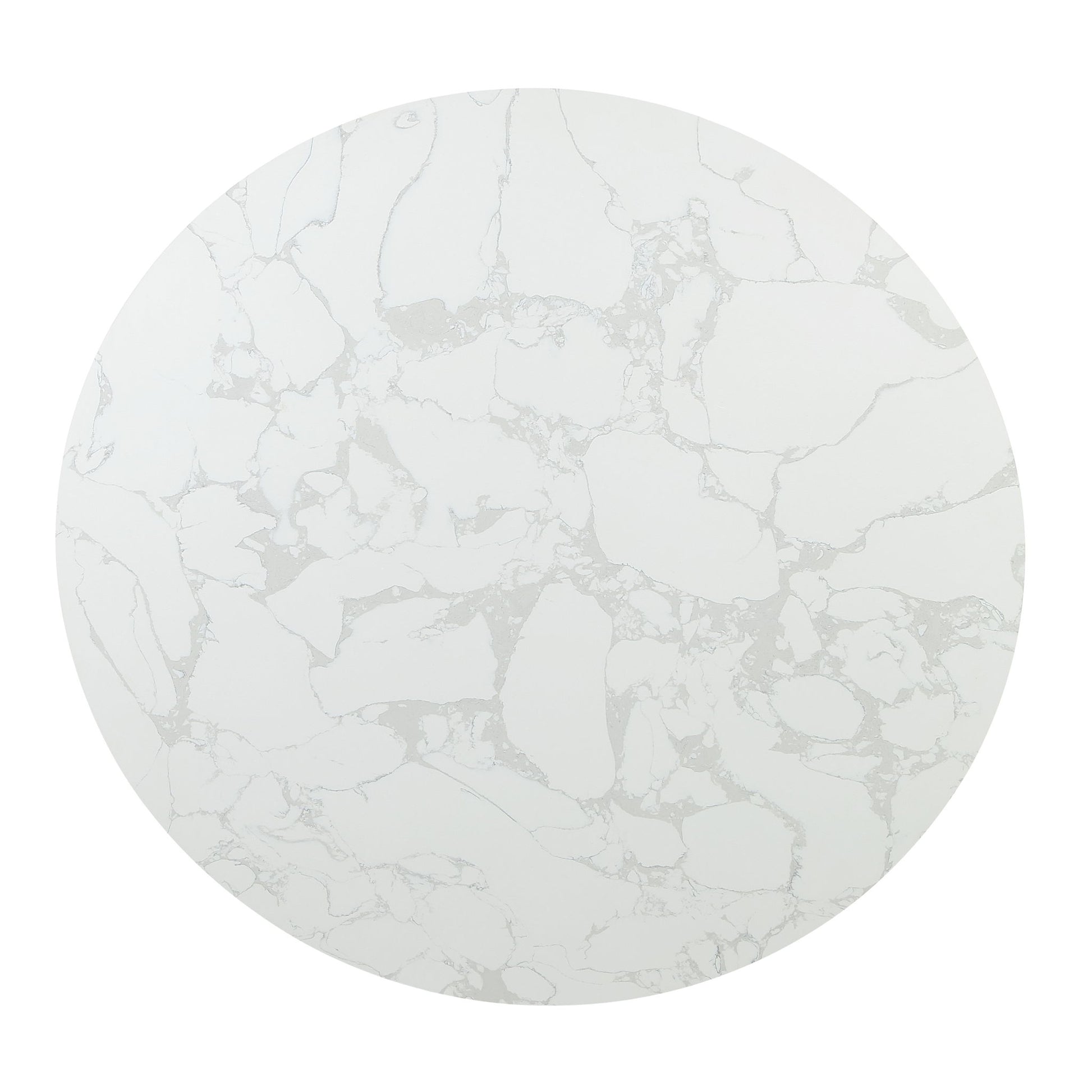 Clayten - Around Dining Table - Marble / Espresso