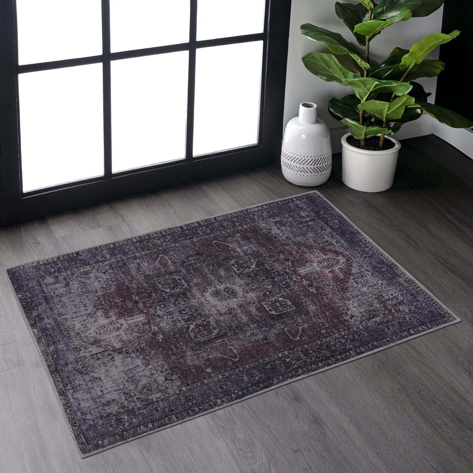 Maval - Unique Washable Area Rug
