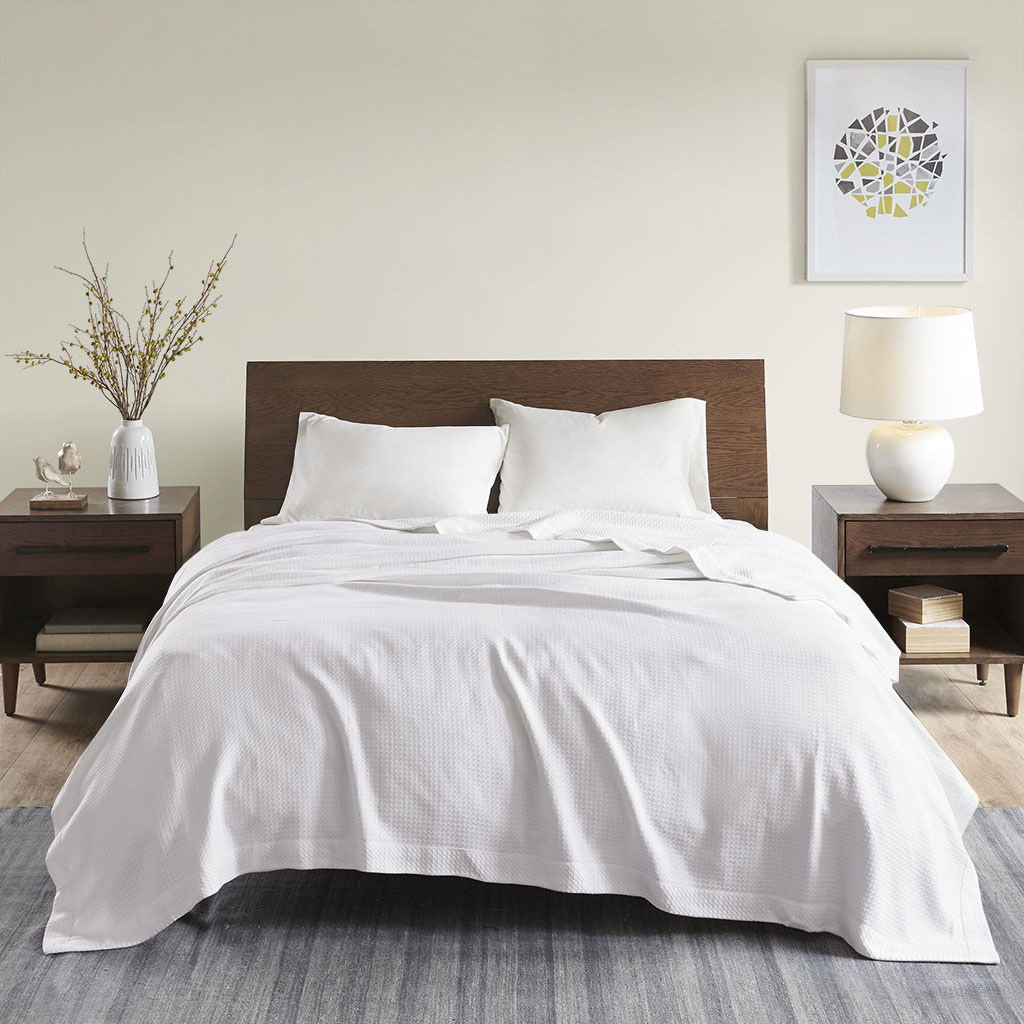 Egyptian Cotton - Full Blanket - White