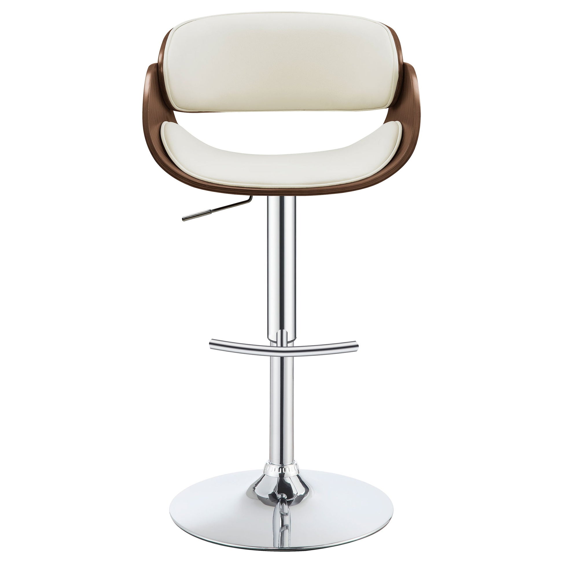 Ergonomic Adjustable Bar Stool - Ivory