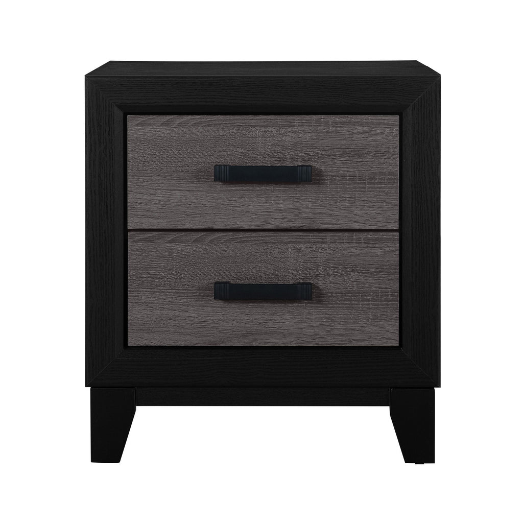 Soluto - Nightstand - Gray / Black