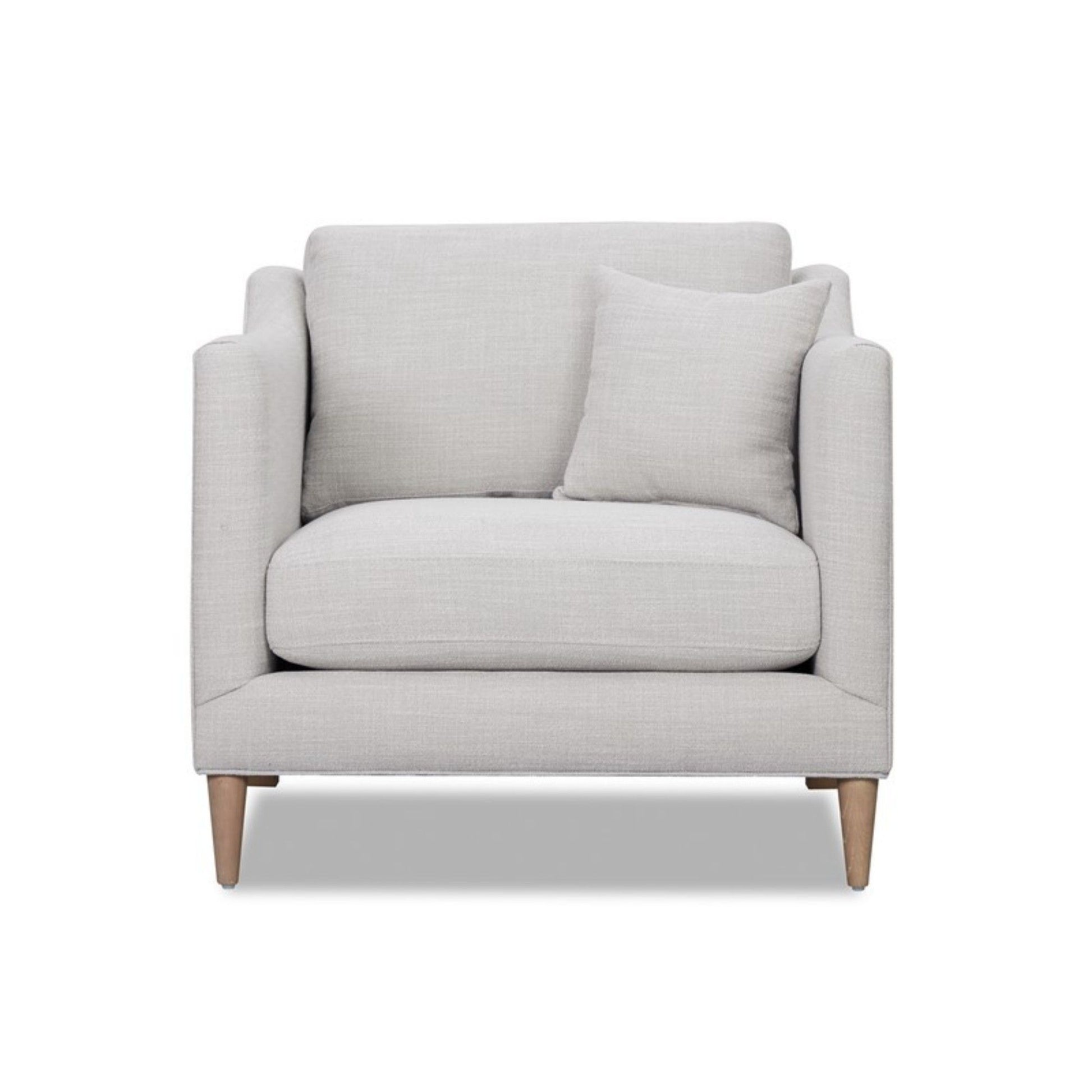 Chair With High Track Arms - Beige