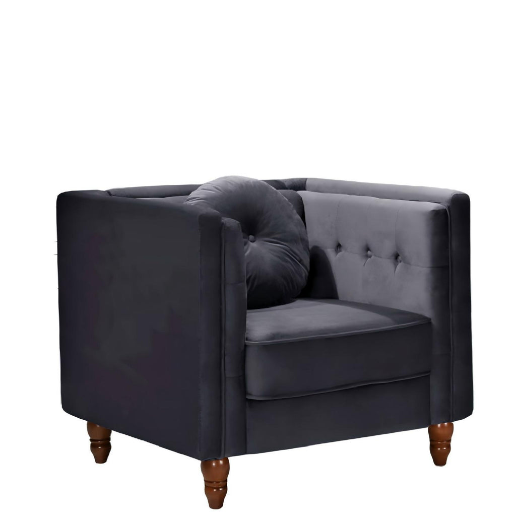 Chesterfield Accent Tufted Square Arm Side Chair