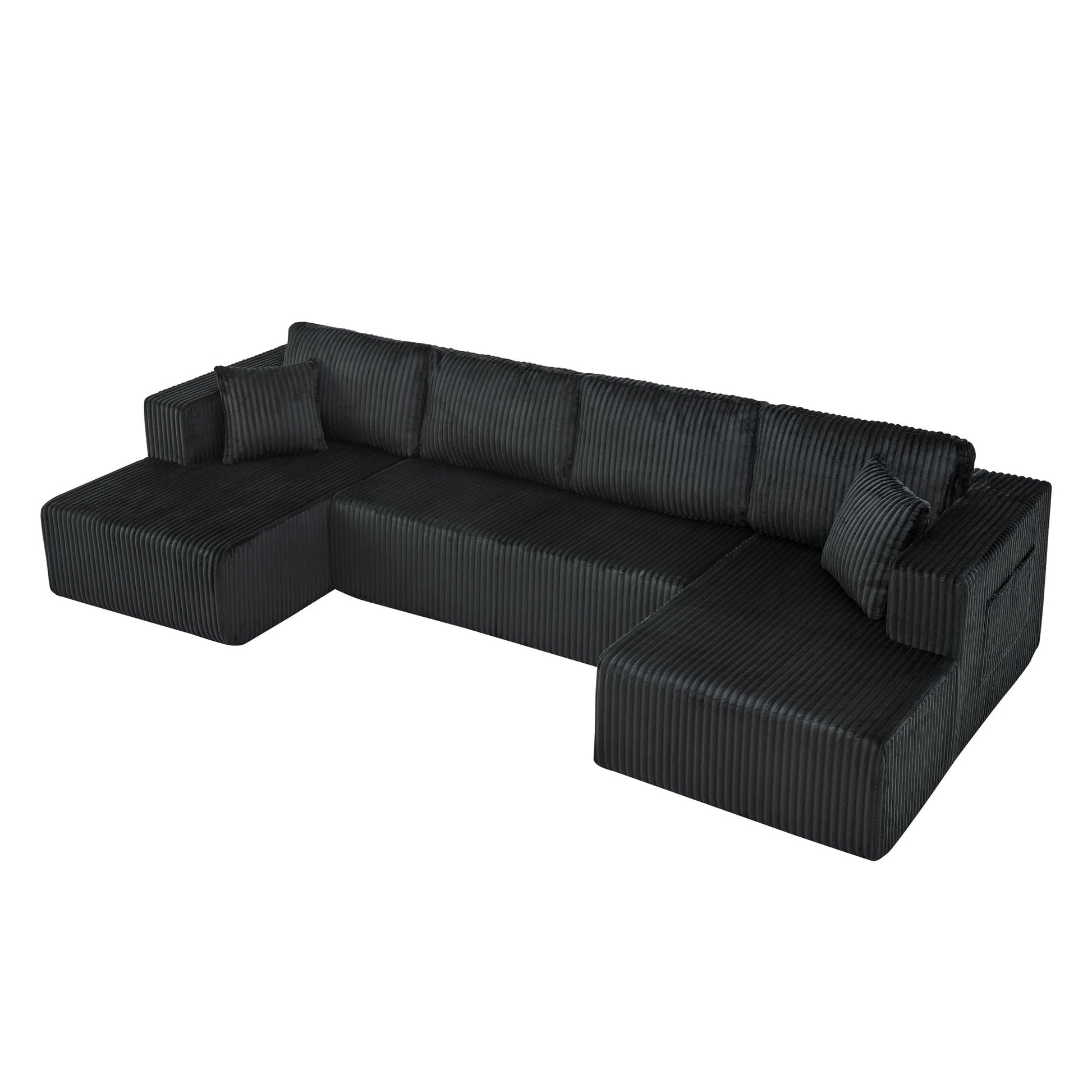 U - Shaped Modular Sectional Sofa For Living Room