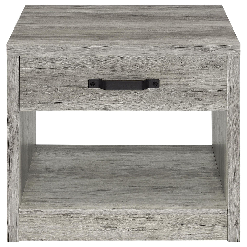 Nuberg - 1 Drawer Table - Gray
