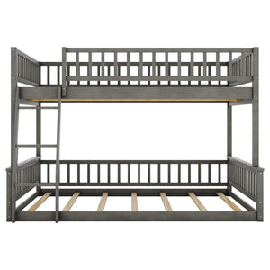 Bunk Bed With Ladder And Guardrails