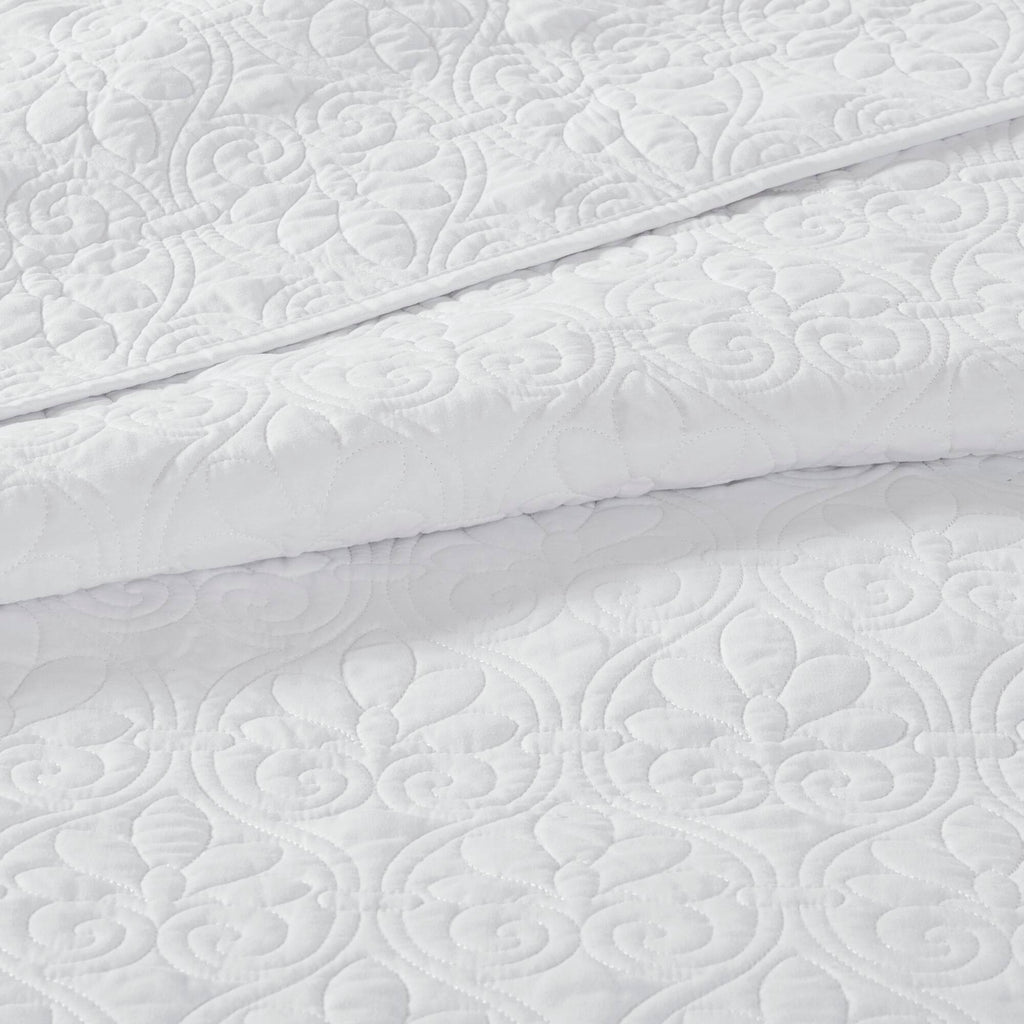 Quebec - Reversible Bedspread Set - White