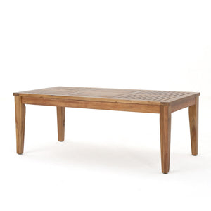 Ajuni - Rectangular Acacia Outdoor Coffee Table - Natural