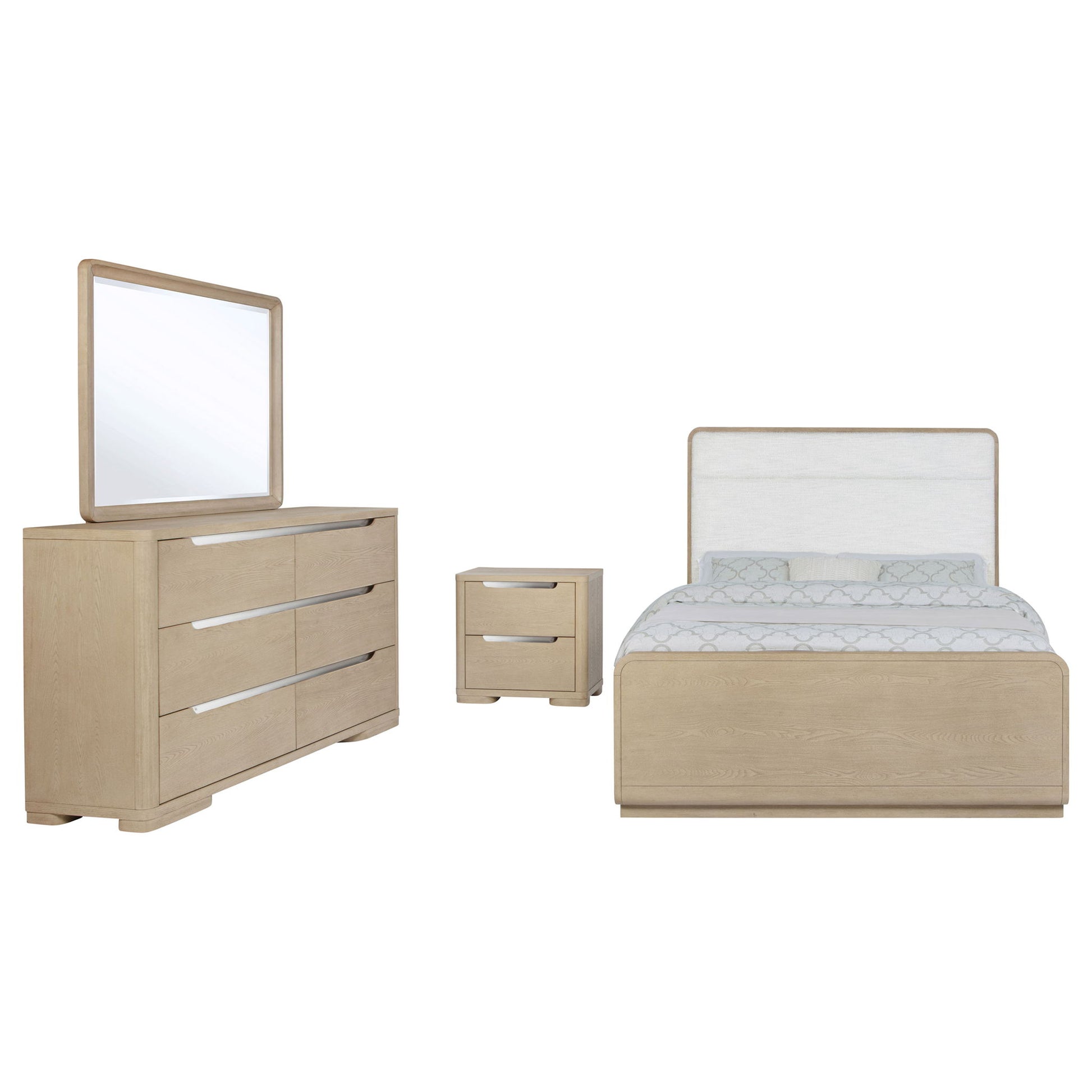 Mirador - Bedroom Set With Upholstered Headboard