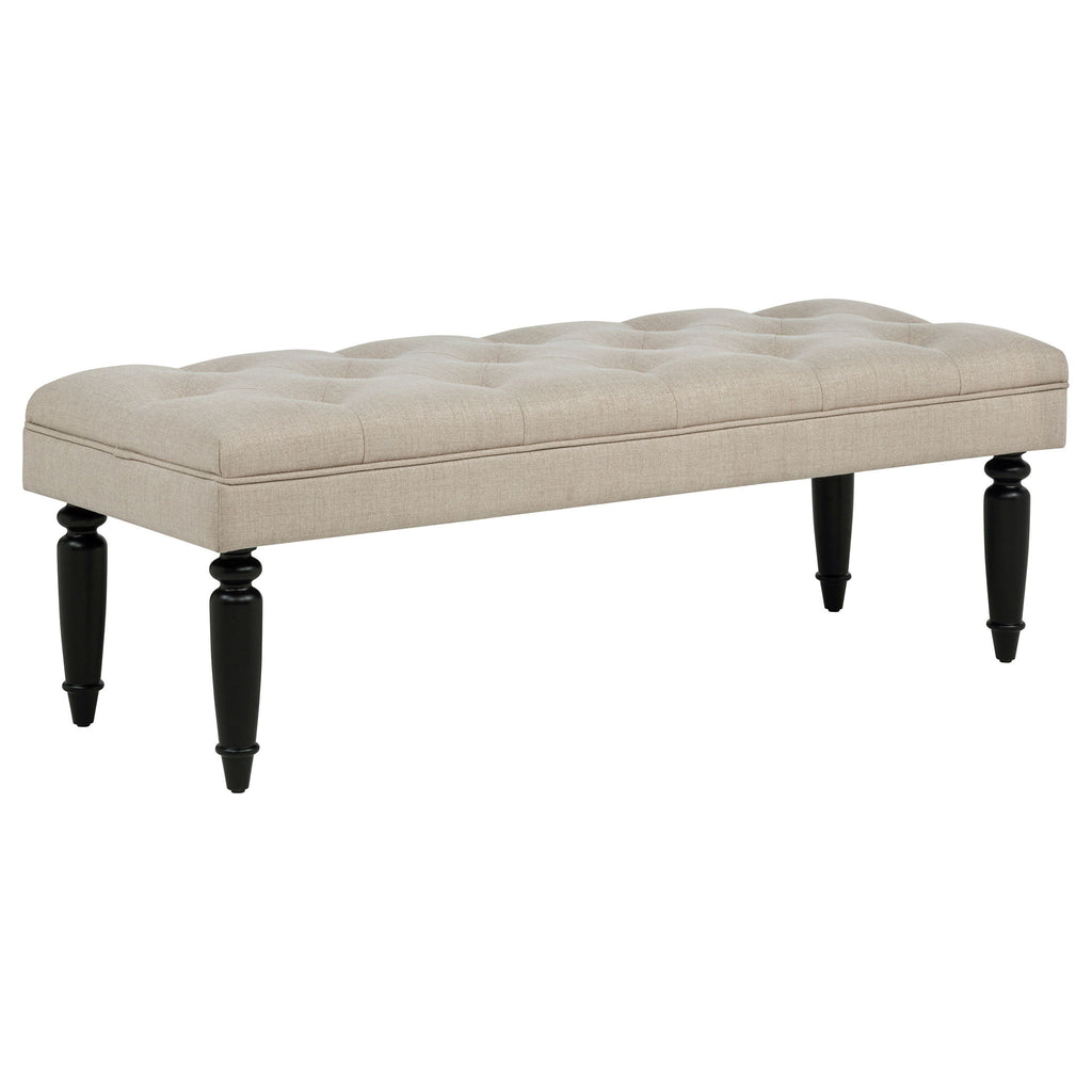 Upholstered Entryway Accent Bench - Beige