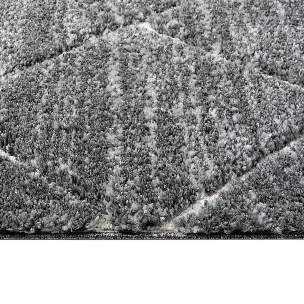 Sophie - 8' x 10' Talas Trellis Area Rug in Gray and Cream - Gray / Cream