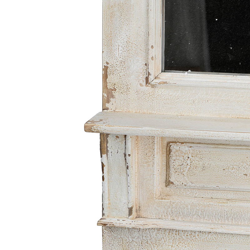 Classic Vintage Antique Wall Mirror, French Country Wall Decor - White