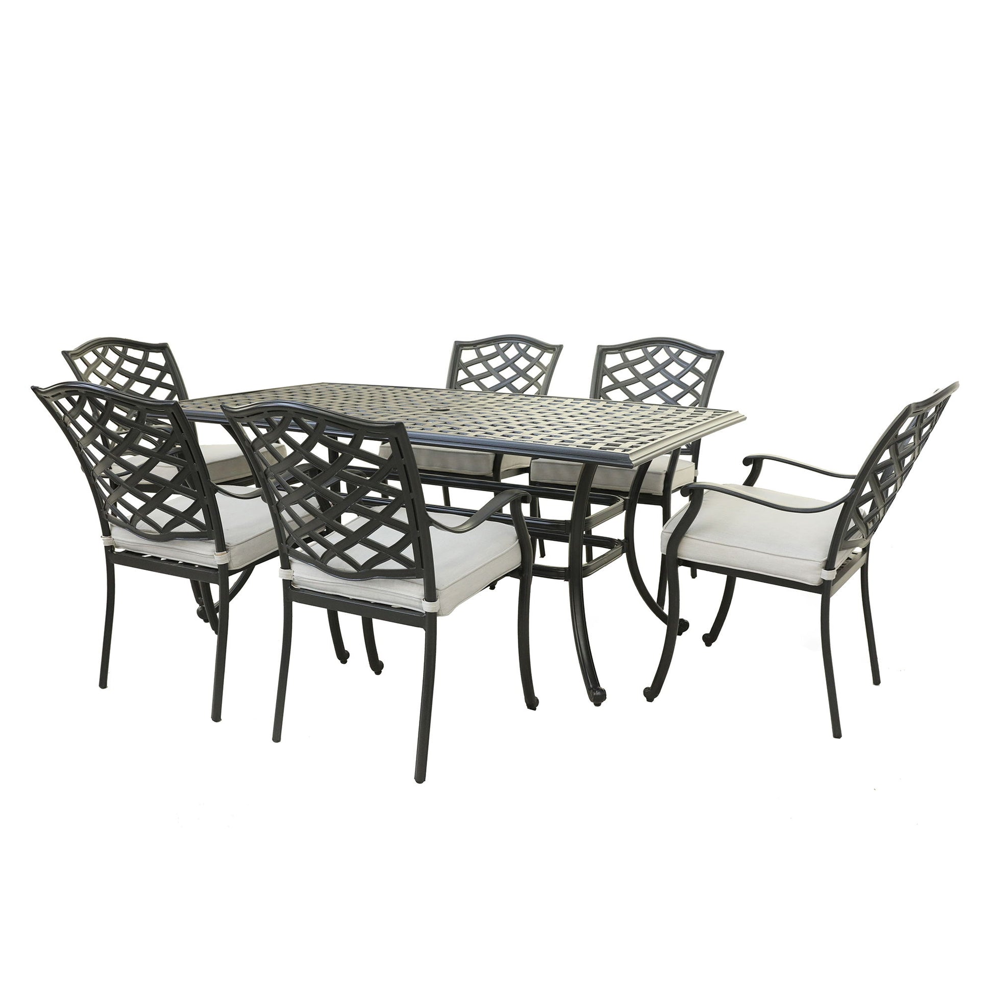 Aluminum Rectangular Dining Set