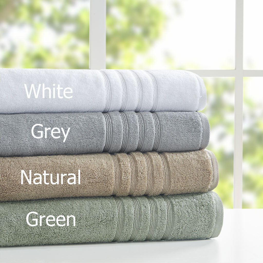 Nurture - Sustainable Antimicrobial 6 Piece Towel Set - Green