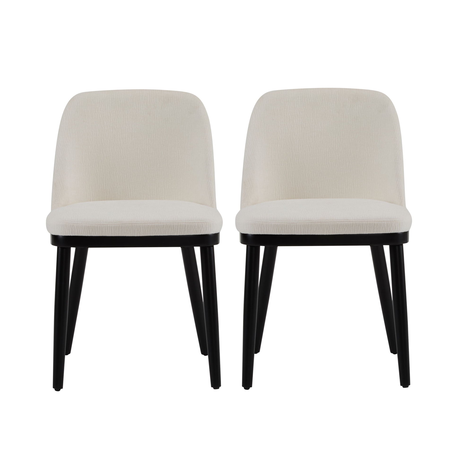 Modern Dining Chair With Curved Backrest
