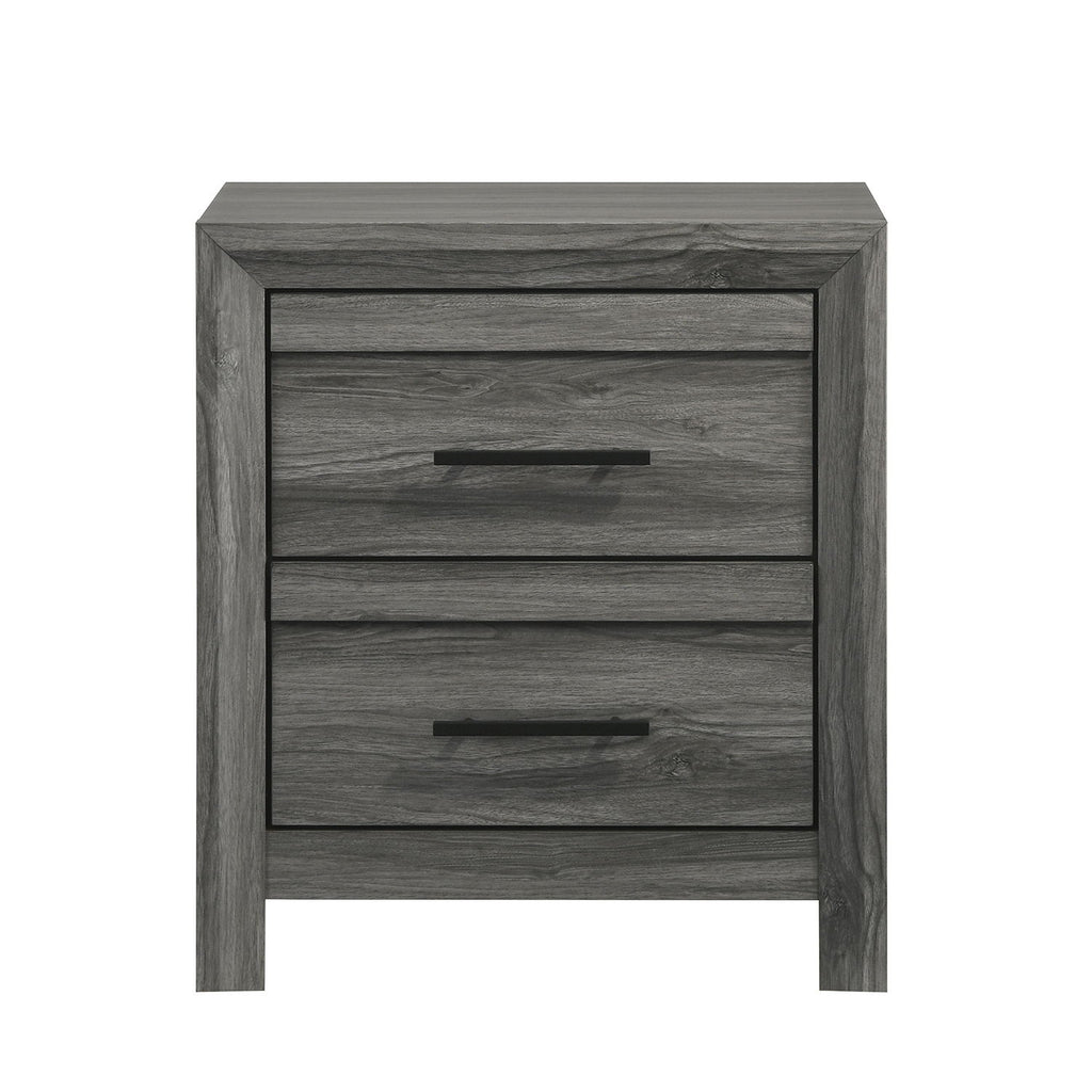 Denver - 2 Drawer Nightstand - Gray