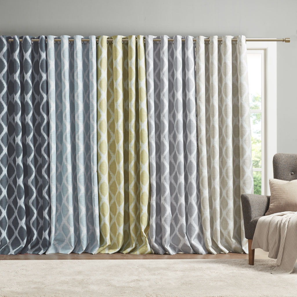 Blakesly - Printed Ikat Blackout Panel - Taupe