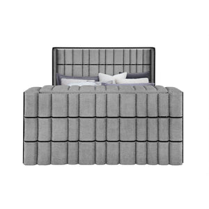 Isaiah - Bed With TV Lift-LED Speakers And Fireplace