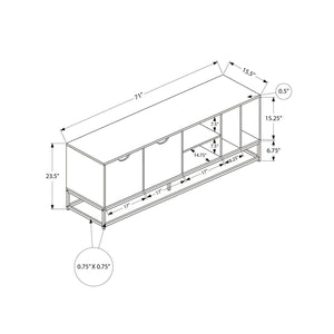 TV Stand, Storage Cabinet With Open And Closed Shelves, Console For Living Room - Black