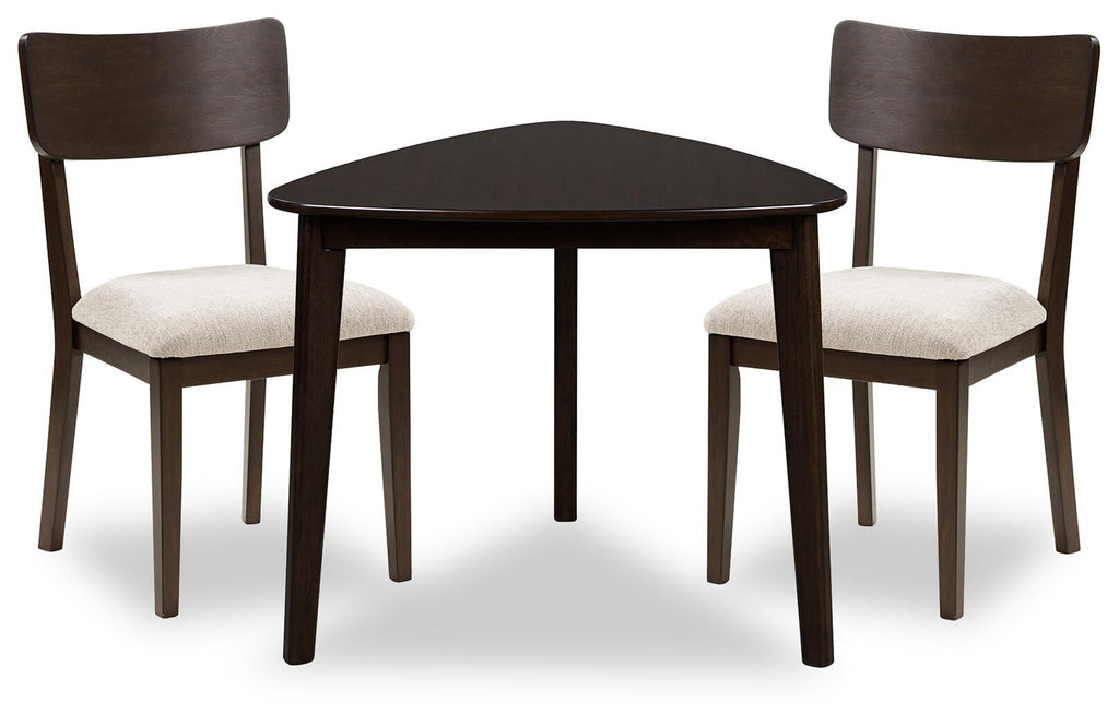 Shorbyn - 3 Pc. - Dining Table And 2 Chairs - Merlot