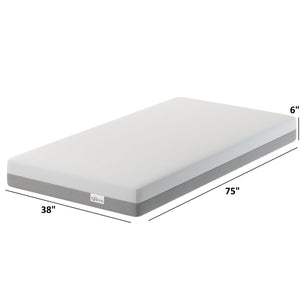 6" Memory Foam Mattress With Responsive Support And Breathable Cover