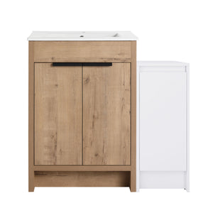 Freestanding Bathroom Vanity With Sink And Storage Cabinets, Soft Closing Doors