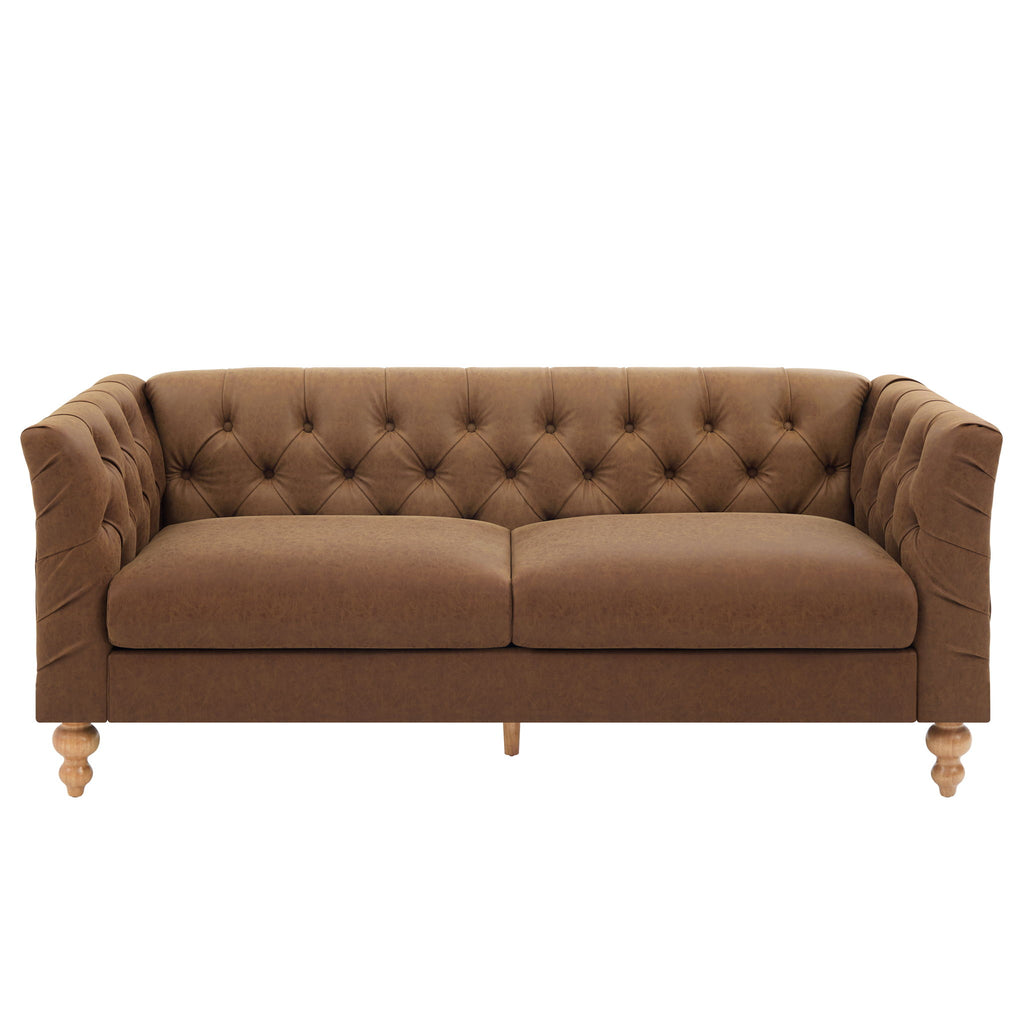 Chesterfield Sofa With Flared Arms For Living Room
