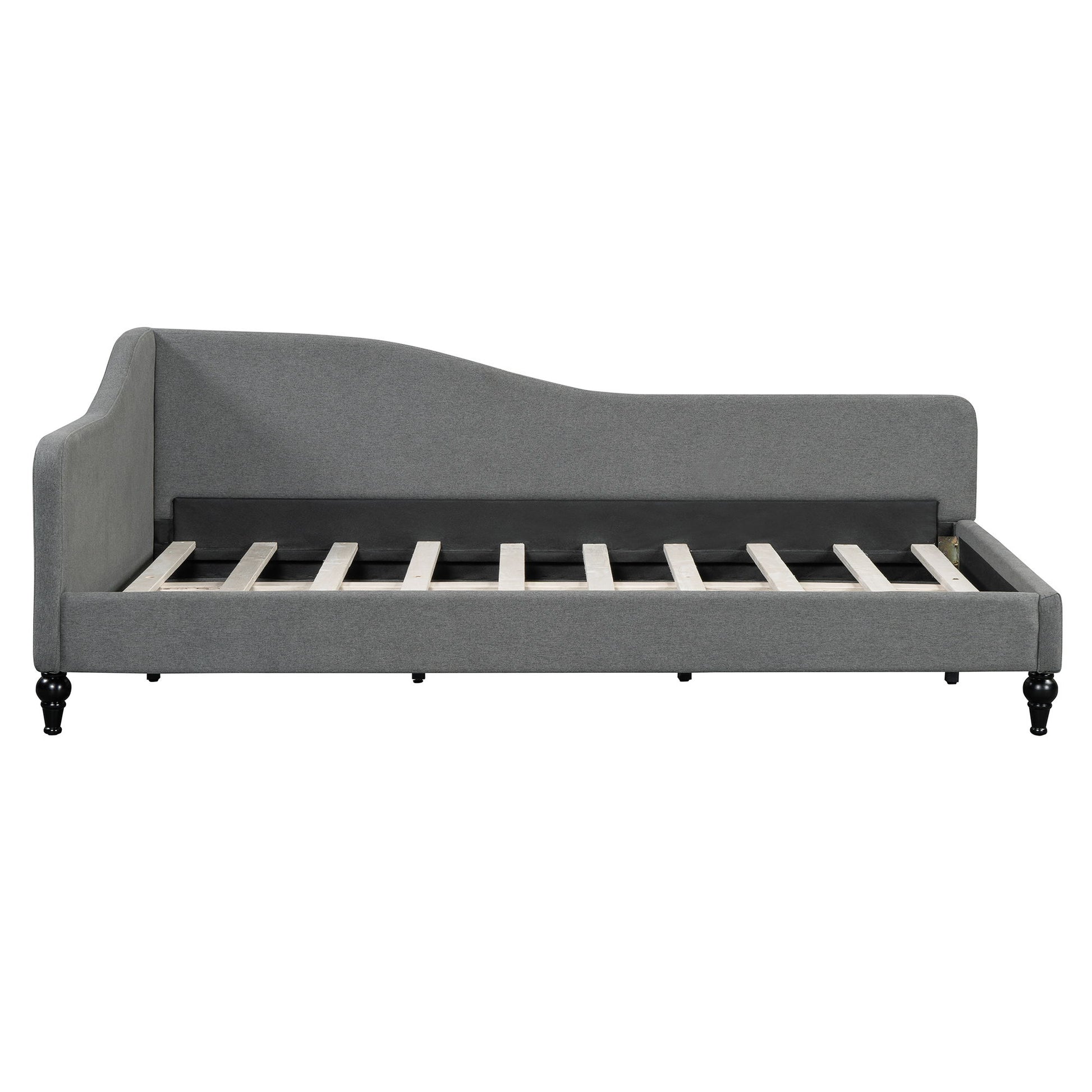 Modern L Shaped Linen Daybed With Legs