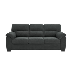 3 Seater Sofa With Padded Armrests And Triangular Leg