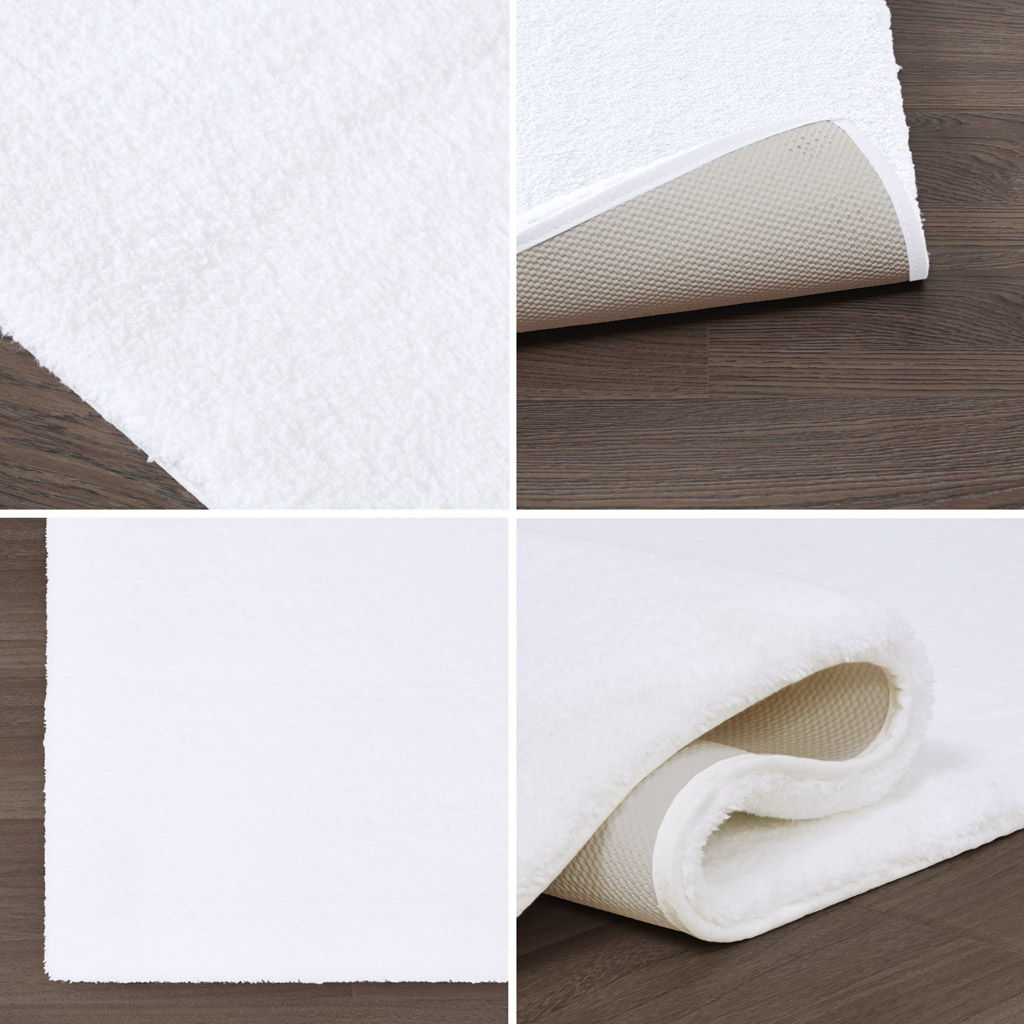 Marshmallow - 20" x 24" Bath Rug - White