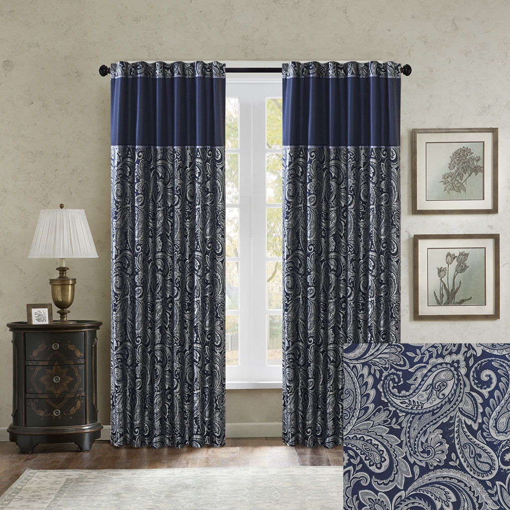 Aubrey - 84" Panel Pair - Navy