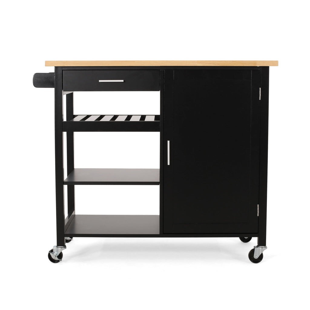 Contemporary Design Kitchen Cart With Wheels