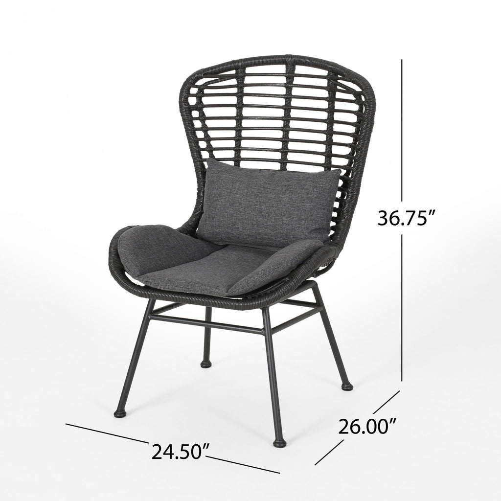 Calypso - Outdoor Chair With Water Resistance Cushion And Iron Frame