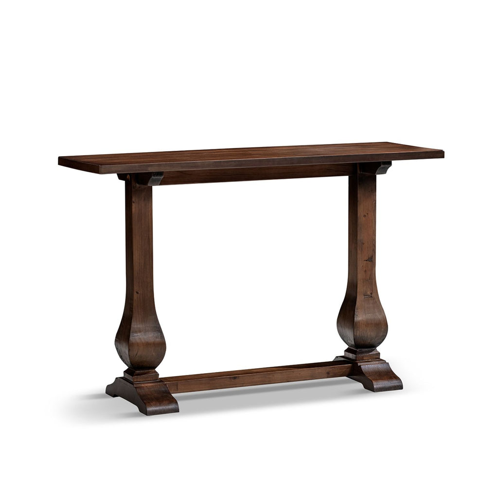Whitmore - Trestle Console Table - Dark Brown