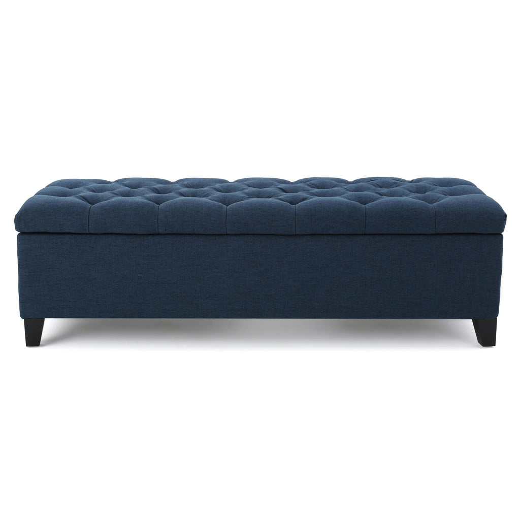 Glouster - Contemporary Storage Ottoman With Button Tufted Design