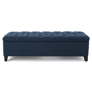 Glouster - Contemporary Storage Ottoman With Button Tufted Design