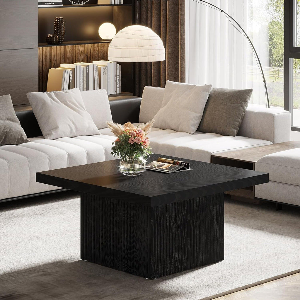 Modern Fluted Square Coffee Table
