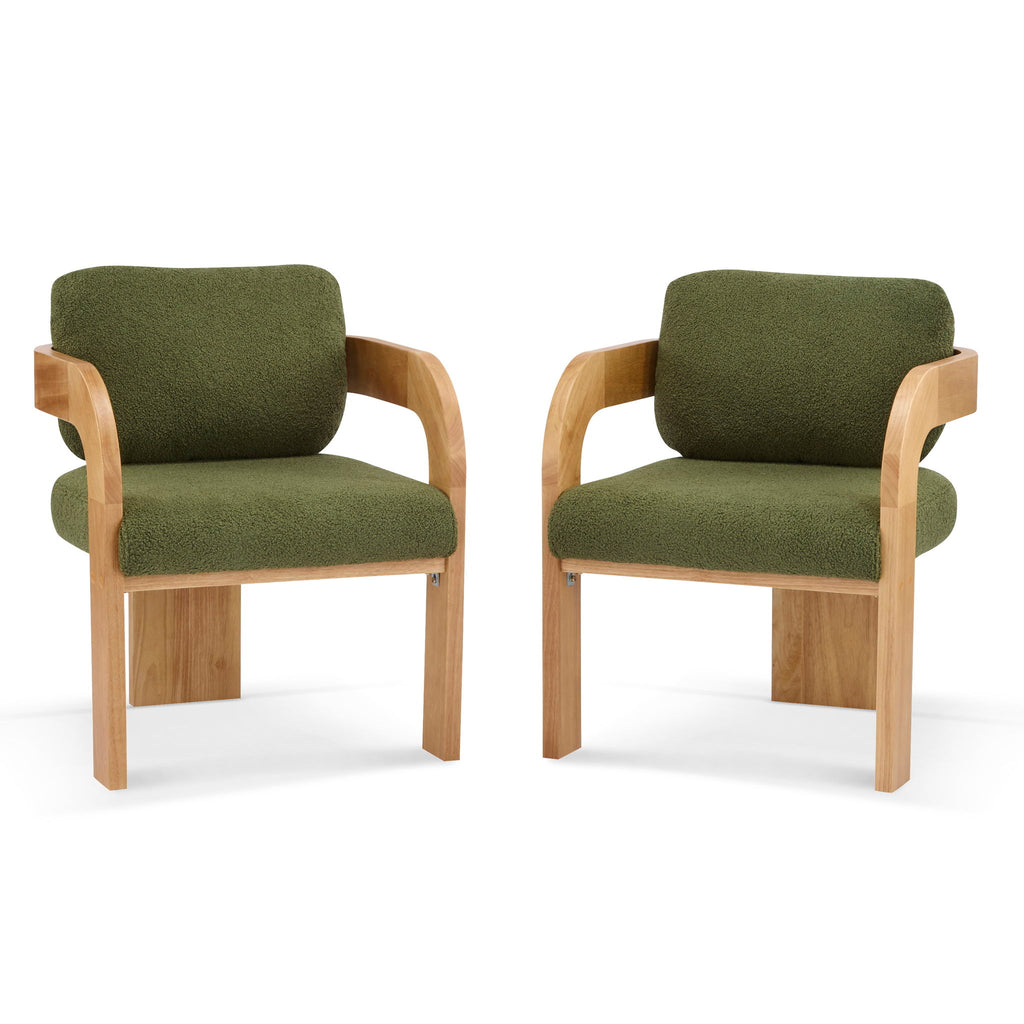 2 Pack Dining Chairs With Pillow Back