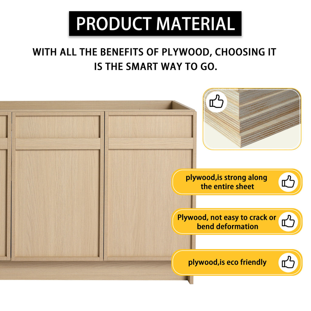 Modern Freestanding Bathroom Vanity & Soft Close Cabinet Doors