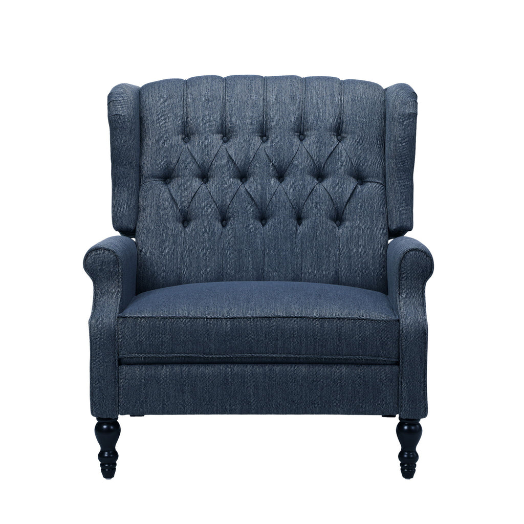 Dunham - Contemporary Fabric Tufted Oversized Pushback Recliner