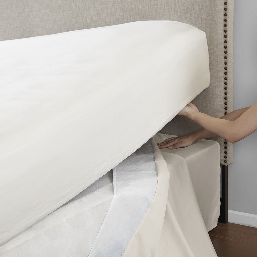 Simple Fit - Wrap Around Adjustable Bedskirt - Ivory