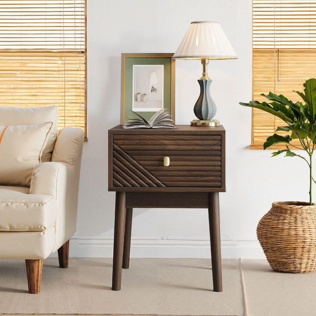 Medieval - Bedside Table - Walnut