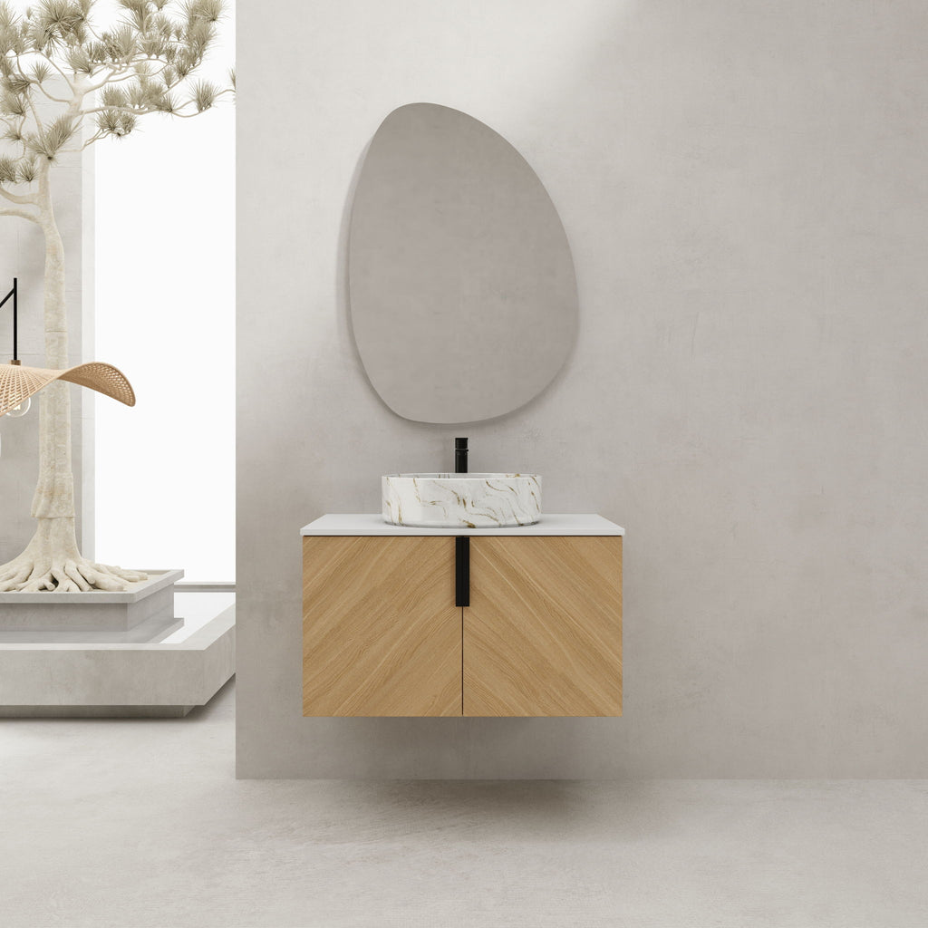 Wall Mounted Bathroom Vanity & Art Sink