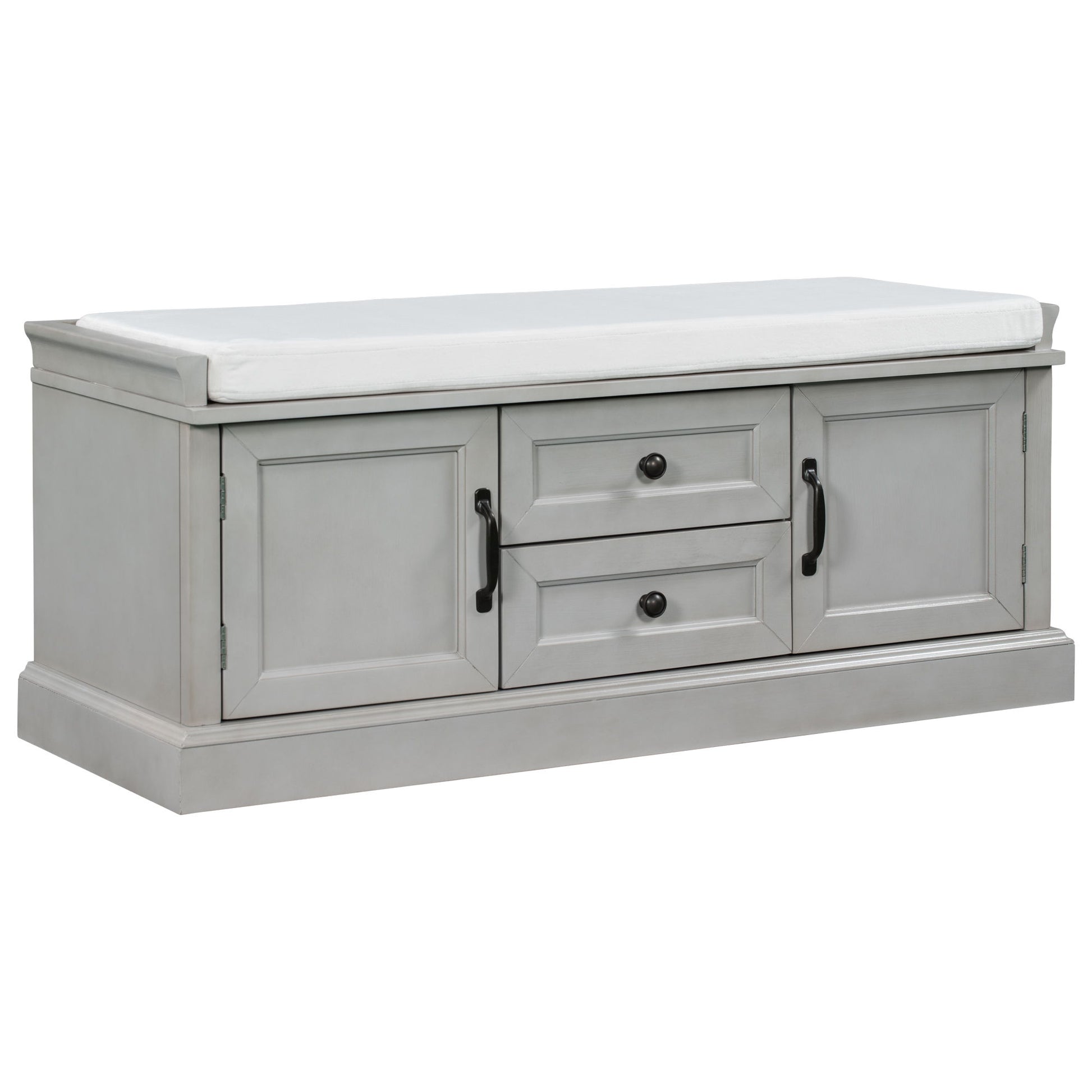 Hearth & Haven Daisy - Storage Bench With 2 Drawers And 2 Cabinets