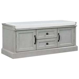 Hearth & Haven Daisy - Storage Bench With 2 Drawers And 2 Cabinets