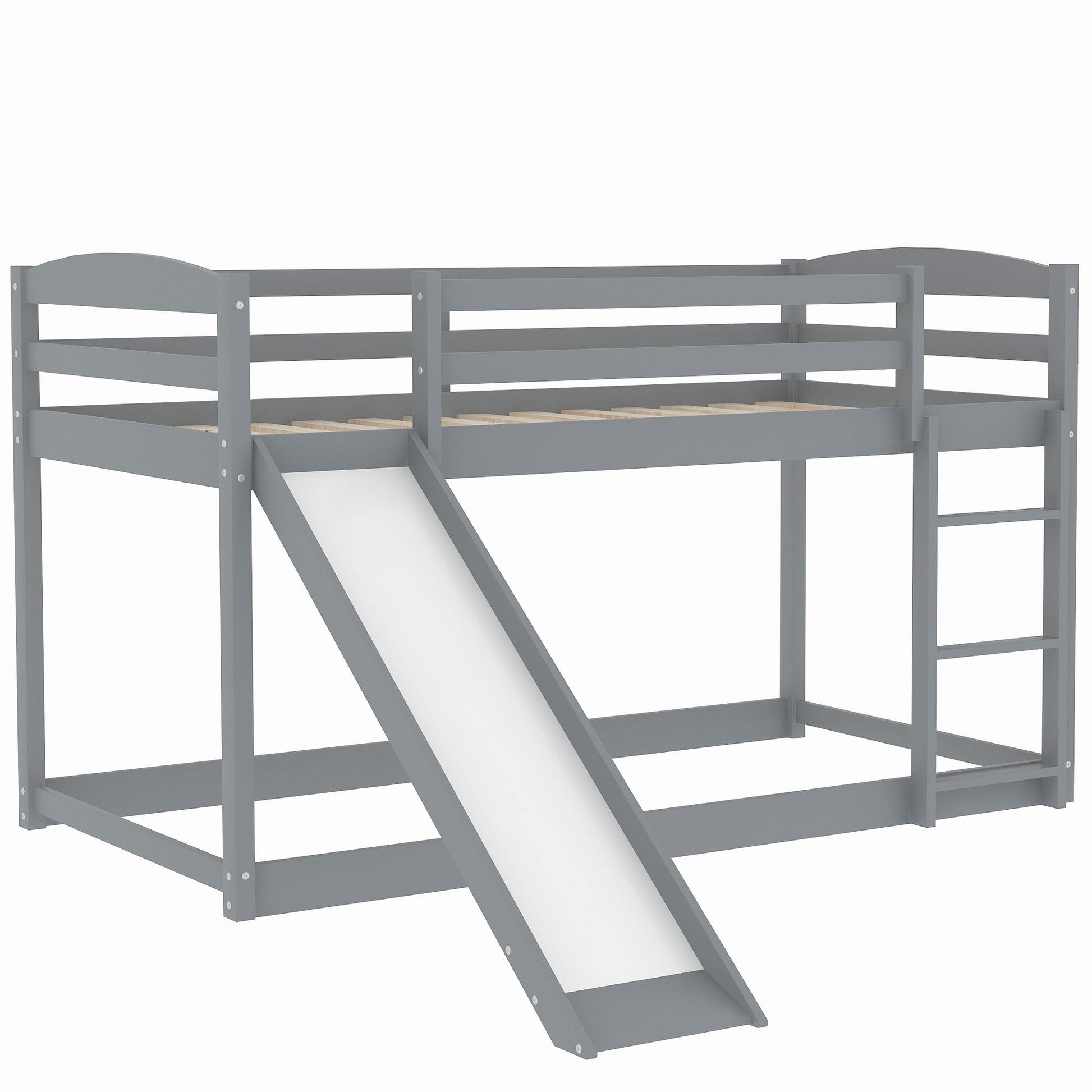 Durable Bunk Bed With Convertible Slide And Ladder