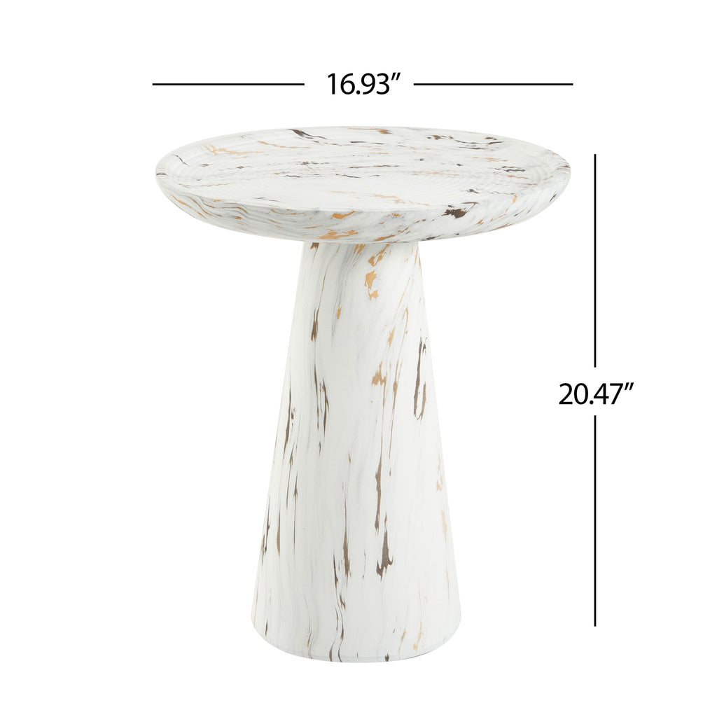 Accent Side Table - Alabaster